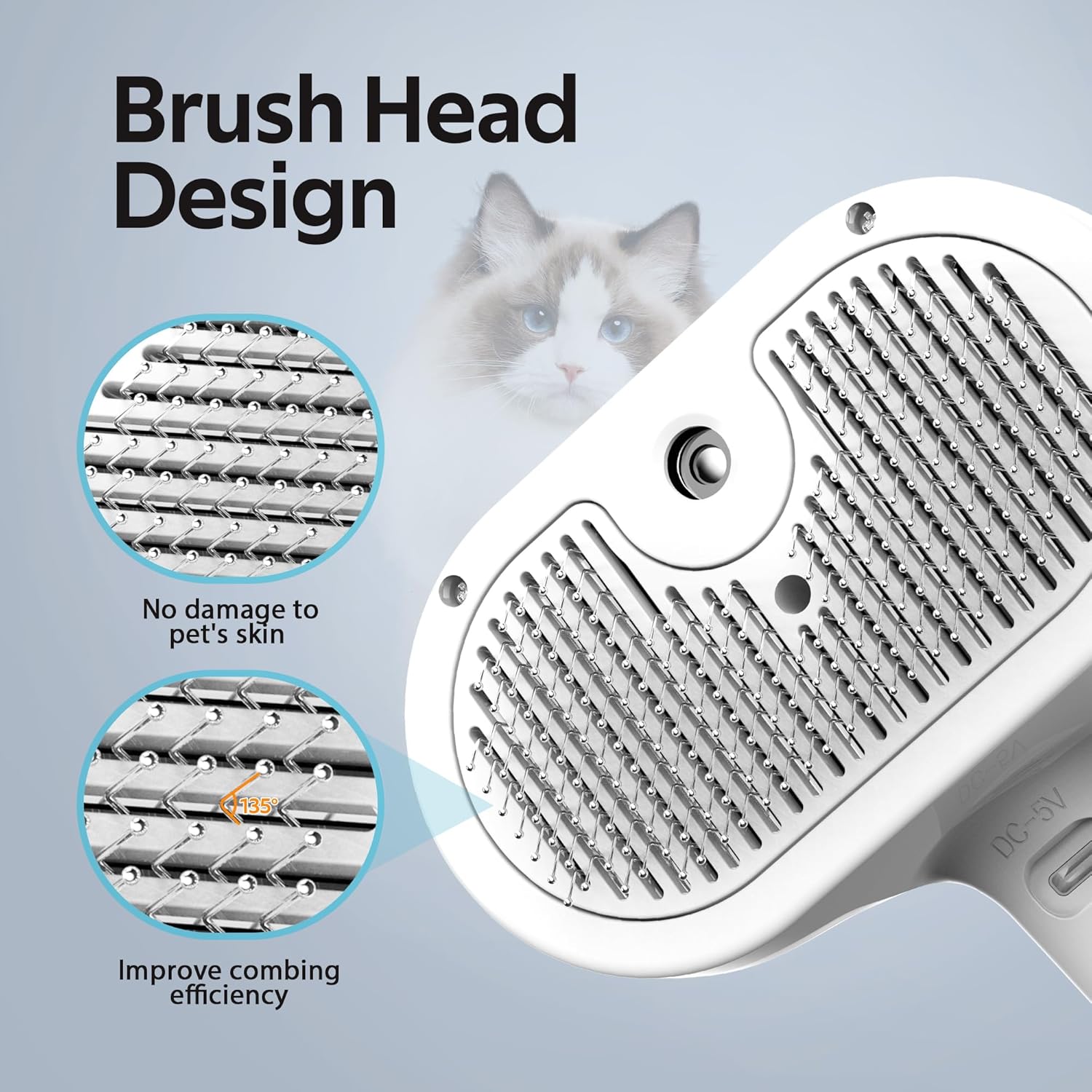 3-in-1 Pet Spray & Massage Brush