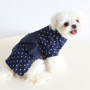 Cotton Two-Leg Polka Shirt for Small Medium Dogs Pet Clothing