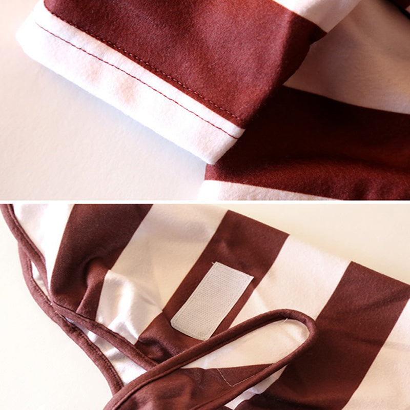 Cotton Stripe Onesie Whippet Dog Clothes - PIKAPIKA