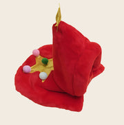 Christmas Star Dog Cape – Festive Red Cloak for Pets