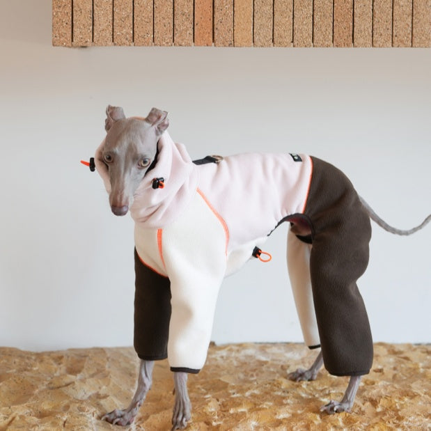 Anti-Static Fleece Dog Onesies Winter Warm Hoodie for Bedlington Greyhound Whippet Clothes