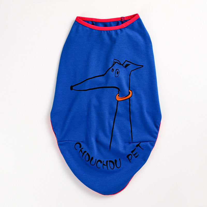 Cotton Soft Tank Top Shirt Italian Greyhound Whippet Dog Clothes - PIKAPIKA