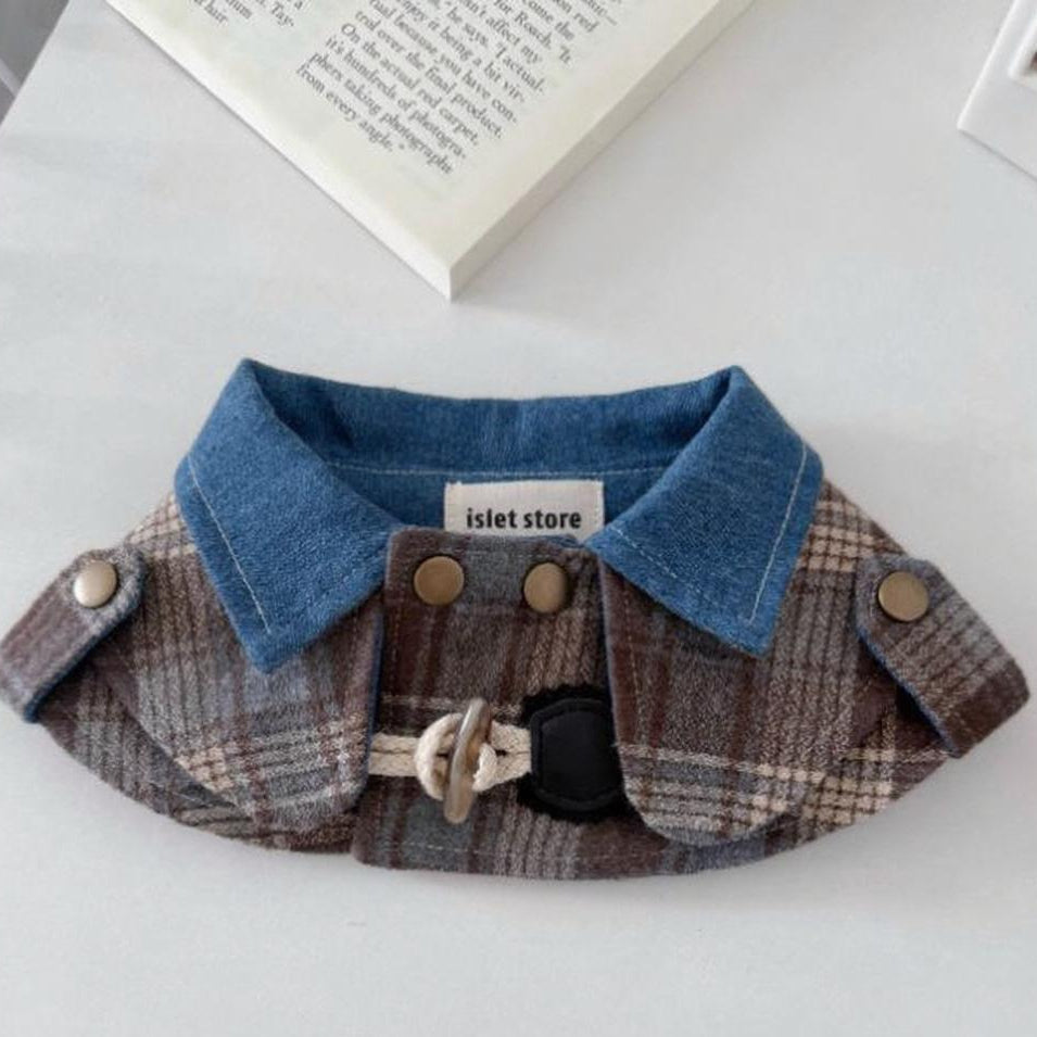 Pet Bandana Cotton Triangle Bib Drool Scarf Blue