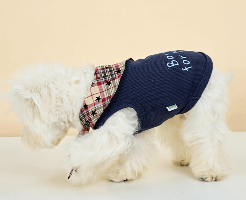 Pet Vest Little Twin Stars Pattern Waffle Knit Pink Size XXS-XL