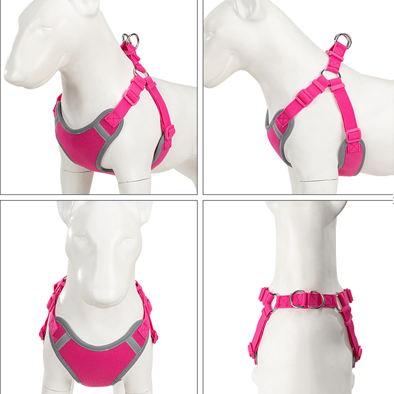 Adjustable Summer Vest Dog Leash Harness for Small Medium Big Dogs - PIKAPIKA