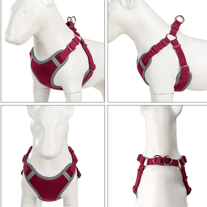 Adjustable Summer Vest Dog Leash Harness for Small Medium Big Dogs - PIKAPIKA