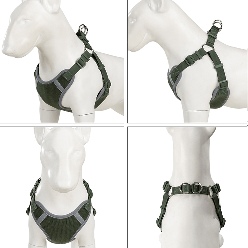 Adjustable Summer Vest Dog Leash Harness for Small Medium Big Dogs - PIKAPIKA