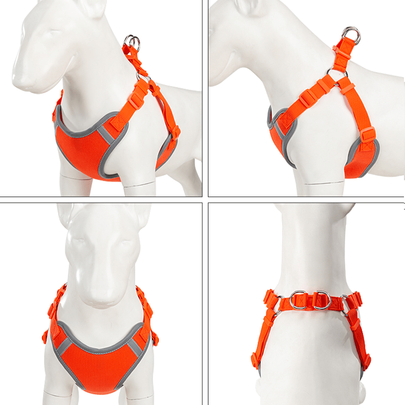 Adjustable Summer Vest Dog Leash Harness for Small Medium Big Dogs - PIKAPIKA