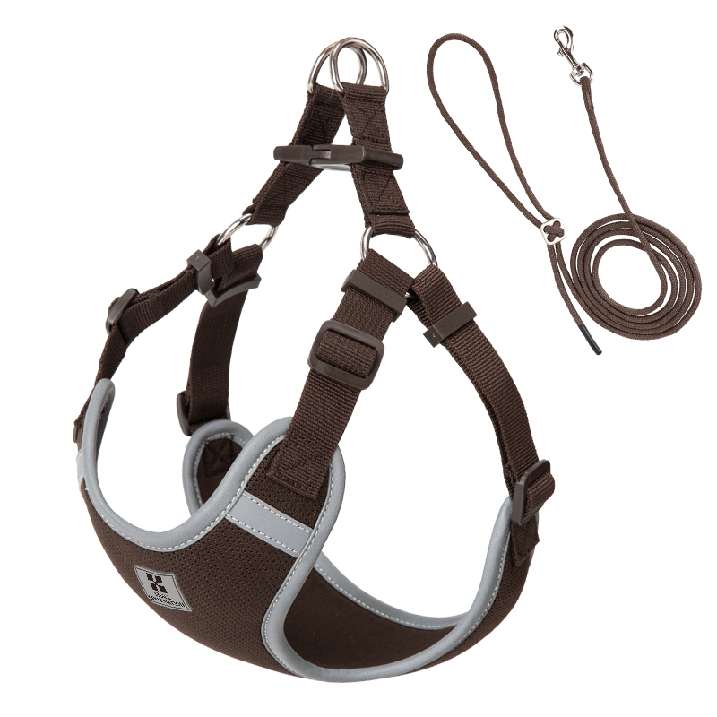 Adjustable Summer Vest Dog Leash Harness for Small Medium Big Dogs - PIKAPIKA