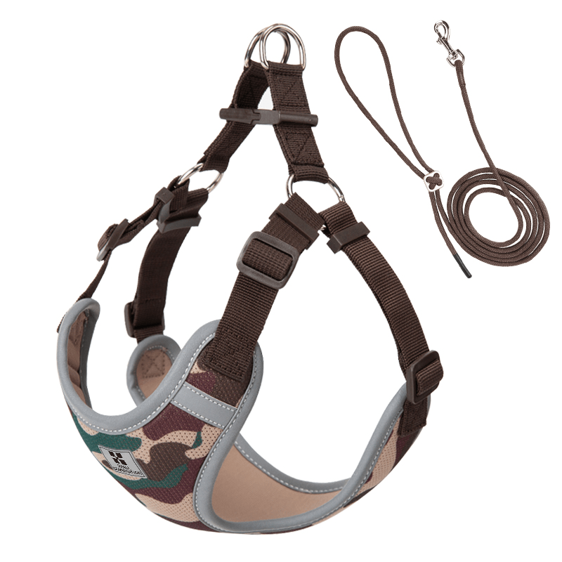 Adjustable Summer Vest Dog Leash Harness for Small Medium Big Dogs - PIKAPIKA