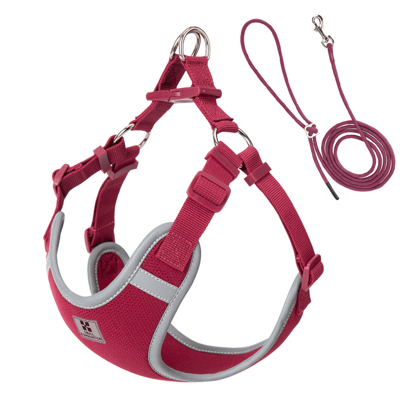 Adjustable Summer Vest Dog Leash Harness for Small Medium Big Dogs - PIKAPIKA