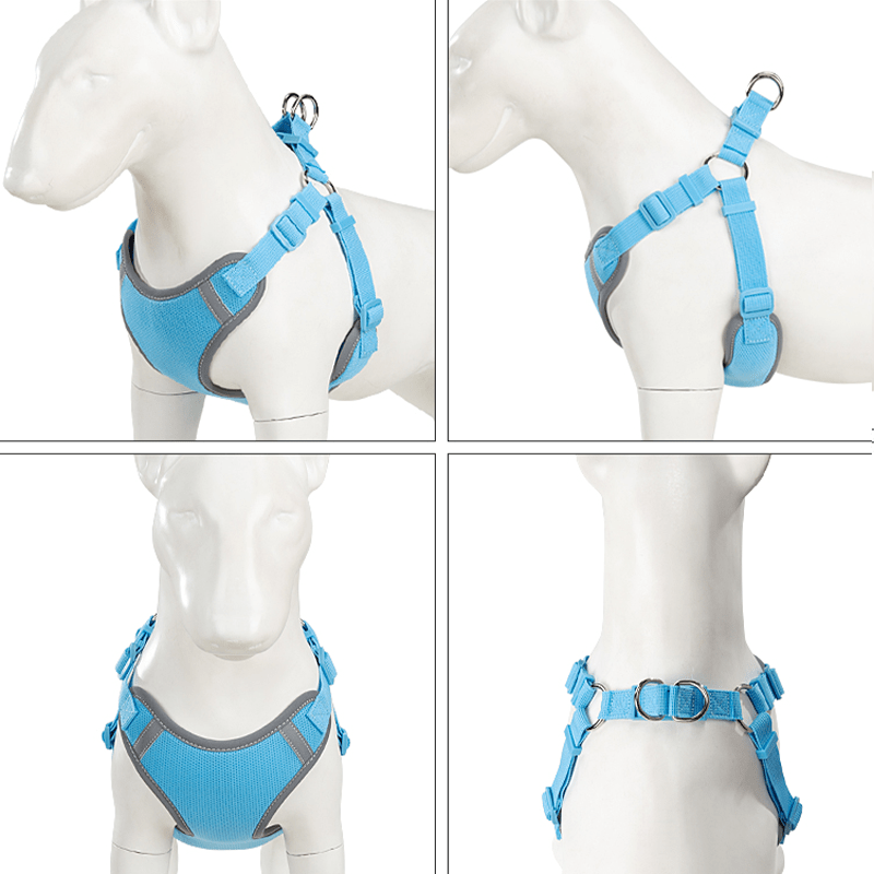 Adjustable Summer Vest Dog Leash Harness for Small Medium Big Dogs - PIKAPIKA
