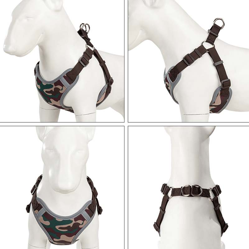 Adjustable Summer Vest Dog Leash Harness for Small Medium Big Dogs - PIKAPIKA