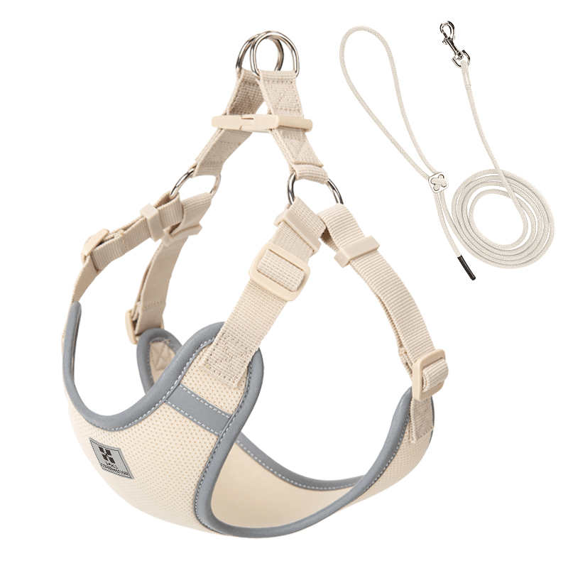 Adjustable Summer Vest Dog Leash Harness for Small Medium Big Dogs - PIKAPIKA