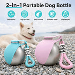 2-in-1 Portable Dog Water Bottle with Bowl