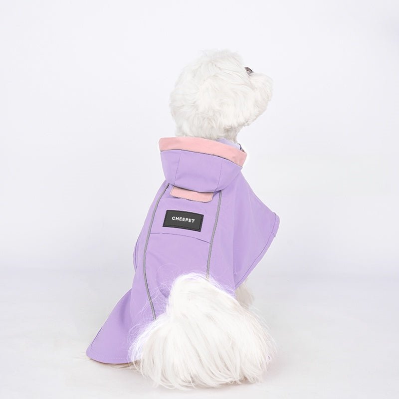 All - Season Reflective Waterproof Hooded Jacket Small Medium Dogs - PIKAPIKA