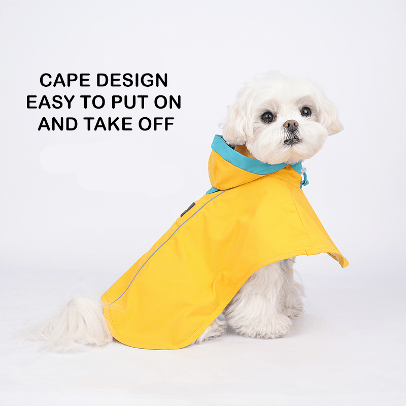 All - Season Reflective Waterproof Hooded Jacket Small Medium Dogs - PIKAPIKA