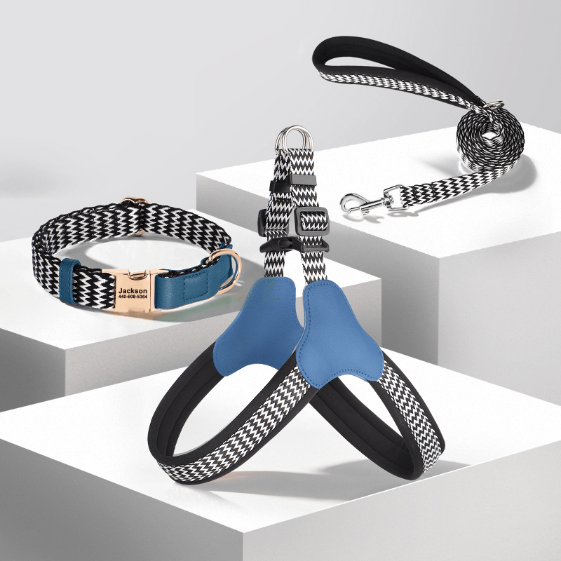 Anti - Loss Pet Necklace Dog Collar with Name Tag - PIKAPIKA