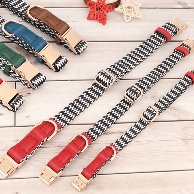 Anti - Loss Pet Necklace Dog Collar with Name Tag - PIKAPIKA