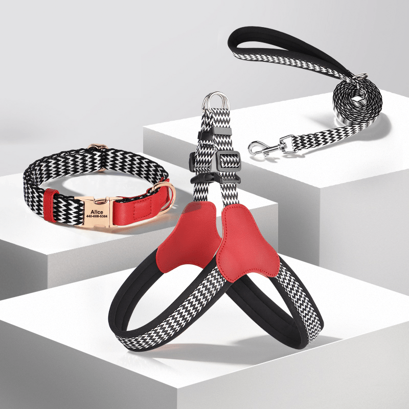 Anti - Loss Pet Necklace Dog Collar with Name Tag - PIKAPIKA