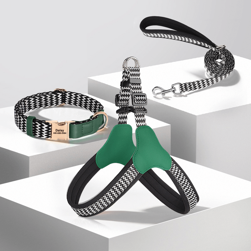 Anti - Loss Pet Necklace Dog Collar with Name Tag - PIKAPIKA