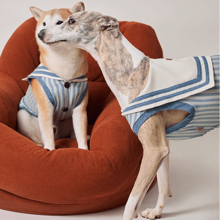 Navy Sailor Dog Vest – Breathable Striped Cat & Dog Tank