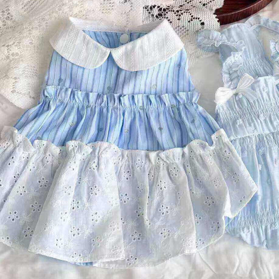 Blue Tutu Dress for Dogs - Fluffy Puppy Party Outfit