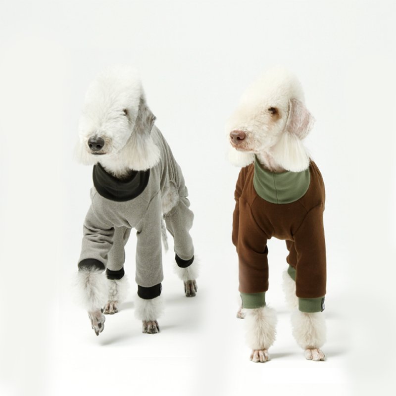 Bedlington Dog Clothes Turtleneck Onesies - PIKAPIKA