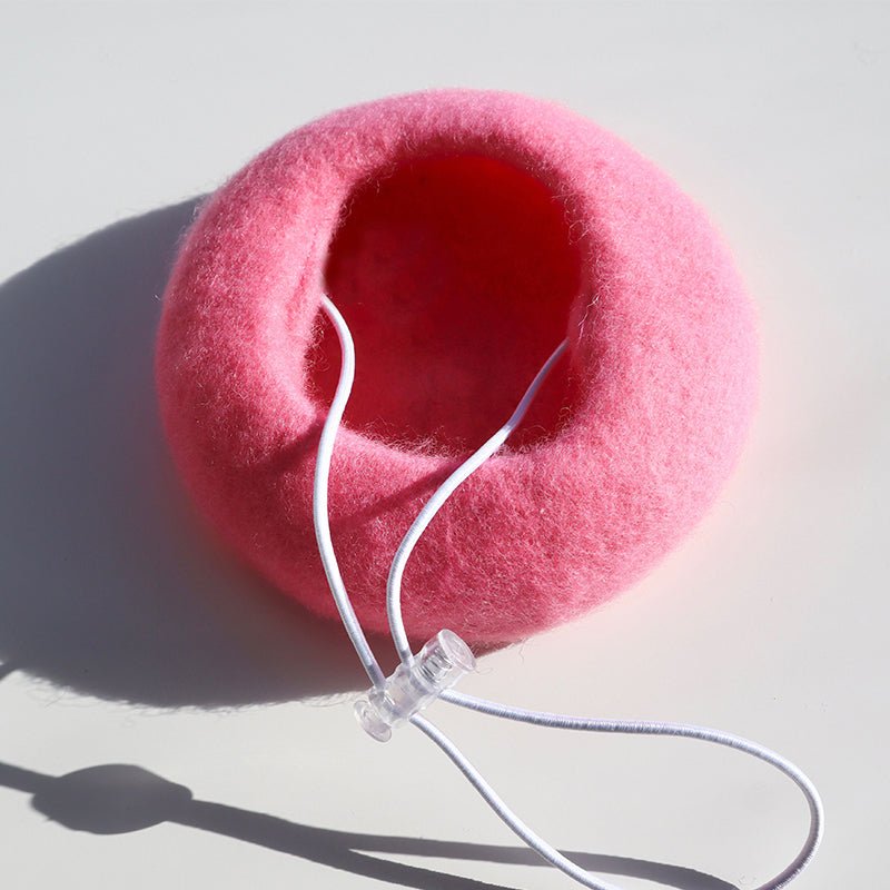 Beret Woolen Dog Cat Hat - PIKAPIKA