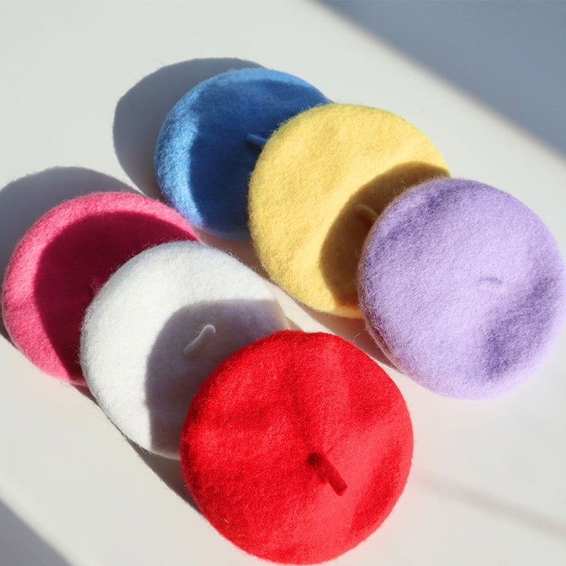 Beret Woolen Dog Cat Hat - PIKAPIKA