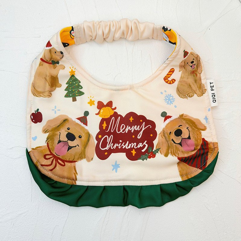 Big Dog Christmas Collar Bib Accessories Bandanas - PIKAPIKA