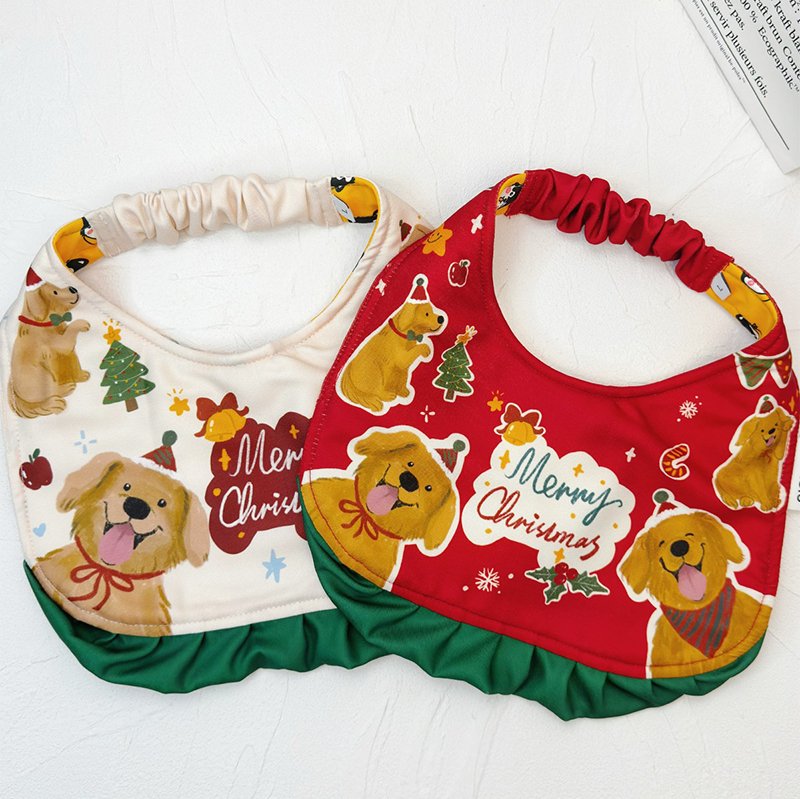 Big Dog Christmas Collar Bib Accessories Bandanas - PIKAPIKA