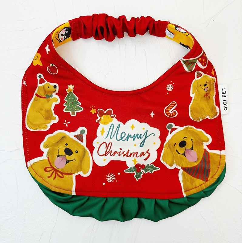 Big Dog Christmas Collar Bib Accessories Bandanas - PIKAPIKA