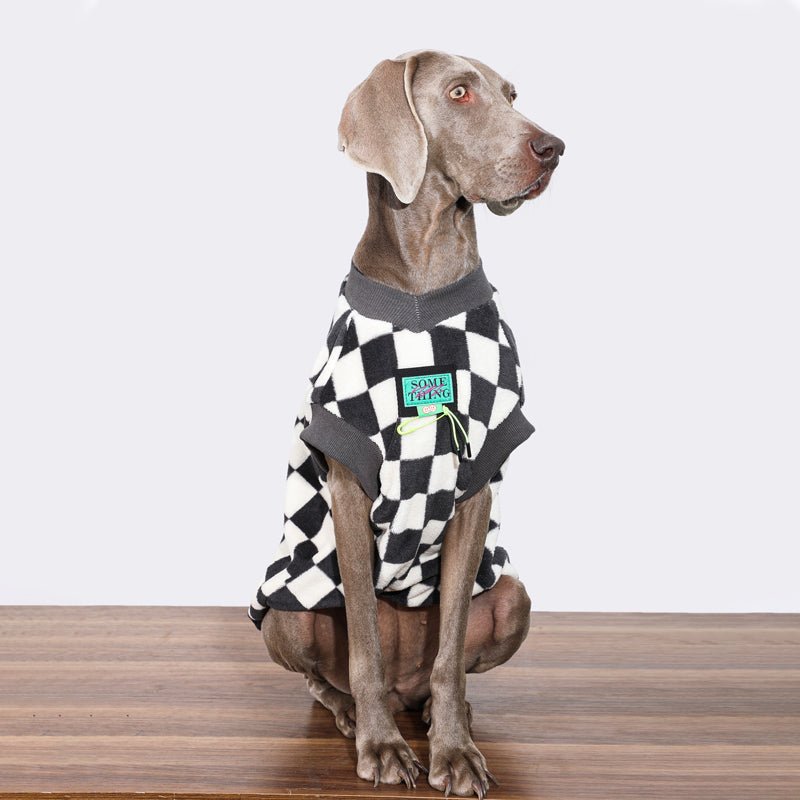 Big Dog Clothes Sweaters Checkerboard Vest - PIKAPIKA