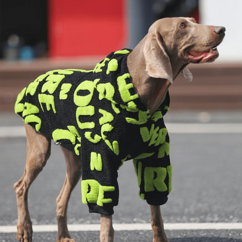 Big Dog Hoodie Large Size Clothes Fleece Sweatshirts - PIKAPIKA