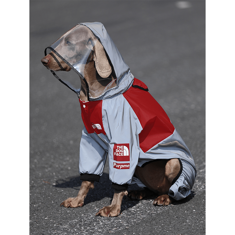 Big Dog Raincoats Large Size Clothes Hoodie Waterproof - PIKAPIKA