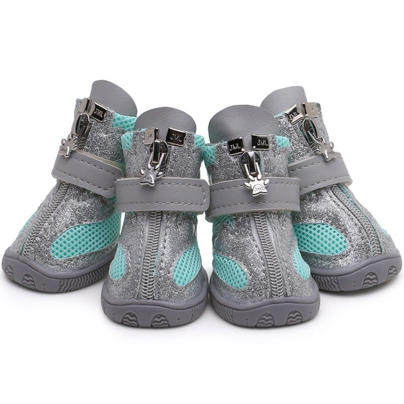 Breathable Dog Shoes Boots Anti - slip Reflective Outdoor Gear For Small Dog - PIKAPIKA