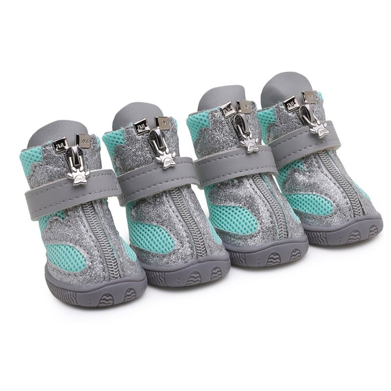 Breathable Dog Shoes Boots Anti - slip Reflective Outdoor Gear For Small Dog - PIKAPIKA