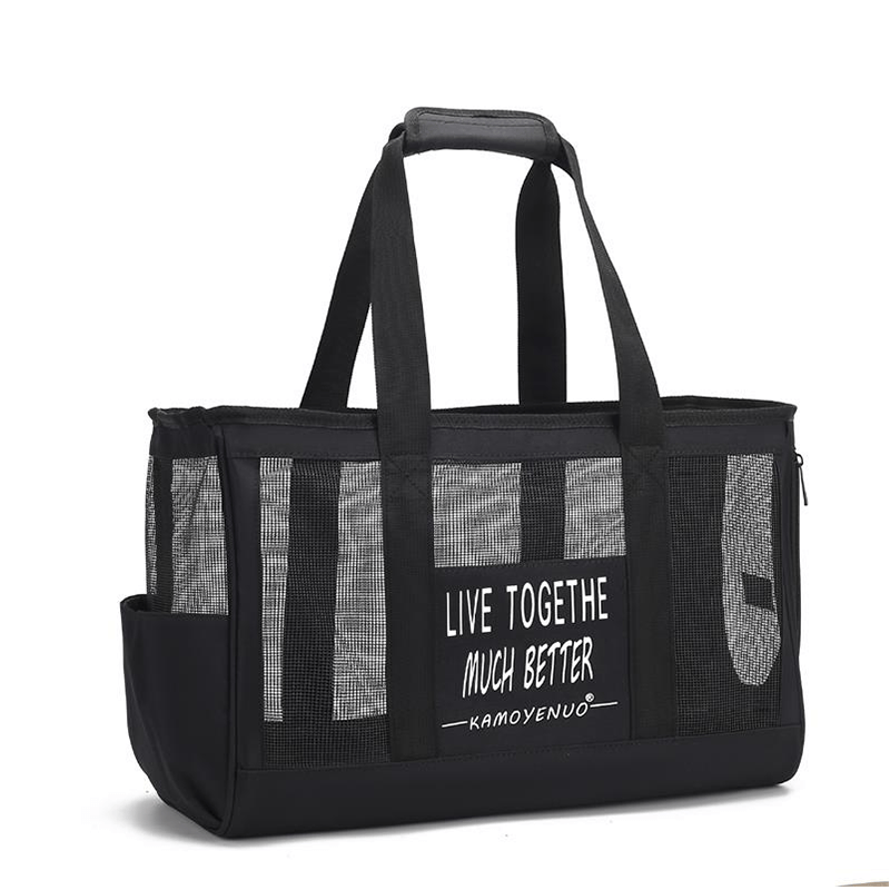 Breathable Mesh Summer Travel Bag Portable Pet Carrier Tote - PIKAPIKA