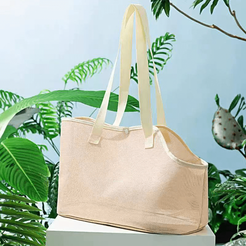 Breathable Mesh Summer Travel Bag Portable Pet Shoulder Backpack - PIKAPIKA