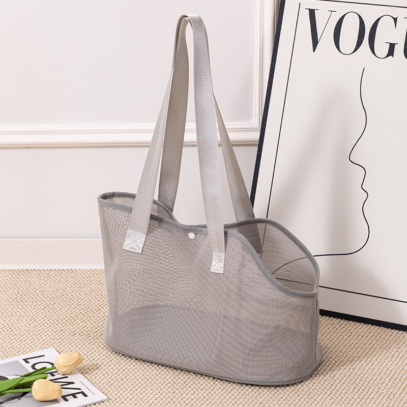 Breathable Mesh Summer Travel Bag Portable Pet Shoulder Backpack - PIKAPIKA