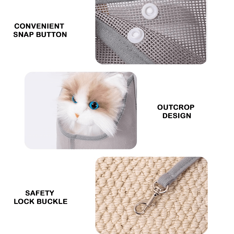 Breathable Mesh Summer Travel Bag Portable Pet Shoulder Backpack - PIKAPIKA