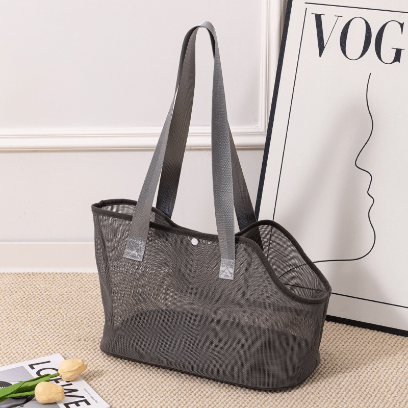 Breathable Mesh Summer Travel Bag Portable Pet Shoulder Backpack - PIKAPIKA