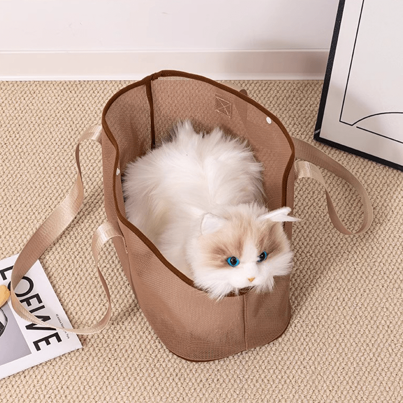 Breathable Mesh Summer Travel Bag Portable Pet Shoulder Backpack - PIKAPIKA