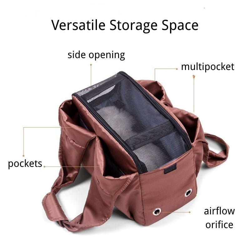 Breathable Pet Carrier for Small Dog Cat Under 13.2 lb Waterproof - PIKAPIKA