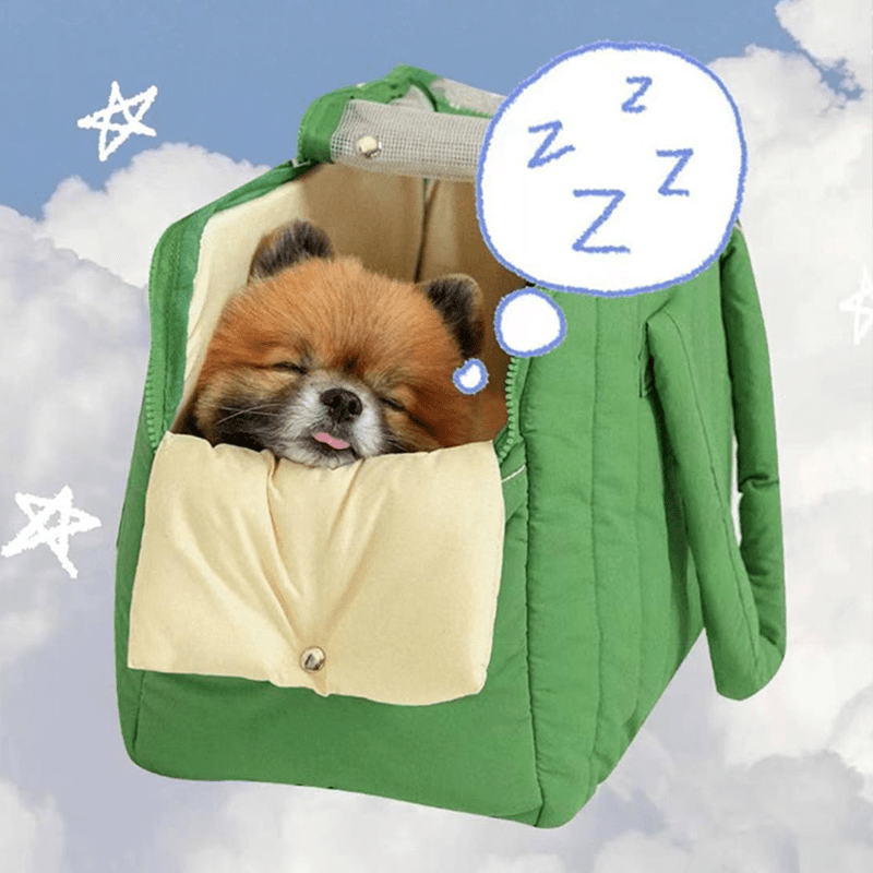 Breathable Pet Sling Carrier Shoulder & Handheld Travel Bag - PIKAPIKA