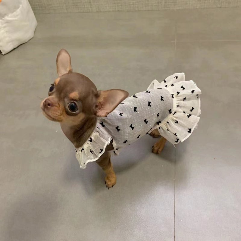 Breathable Summer Dress Puppy Sunscreen Outfit for Toy Dogs - PIKAPIKA