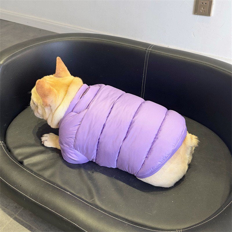 Bulldog Dog Clothes Winter Padded Jacket Pug Coat - PIKAPIKA