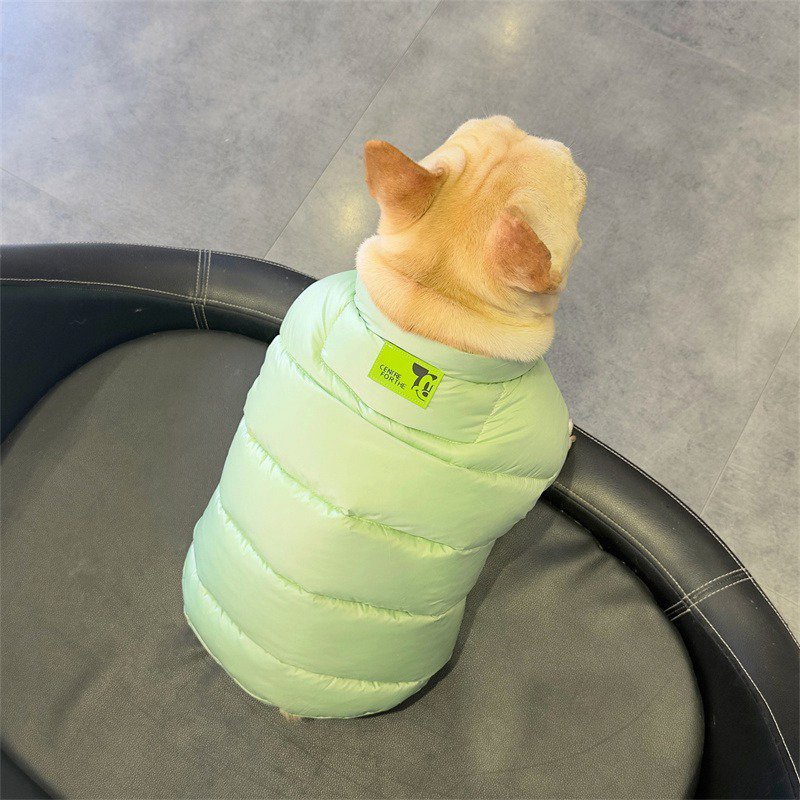Bulldog Dog Clothes Winter Padded Jacket Pug Coat - PIKAPIKA