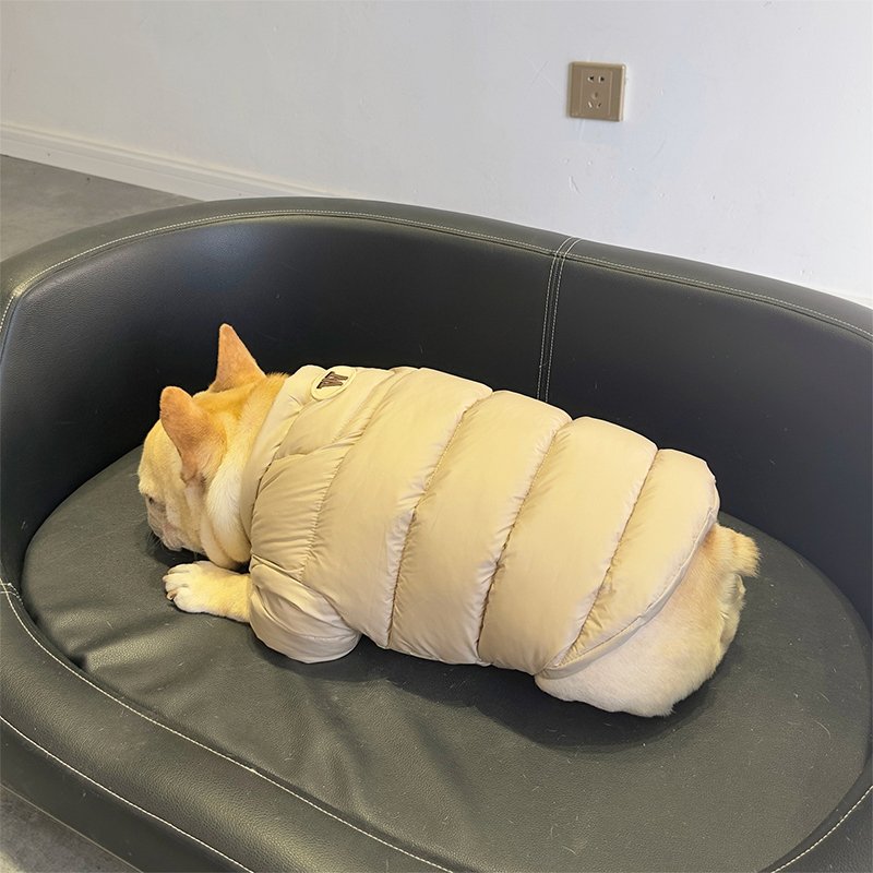 Bulldog Dog Clothes Winter Padded Jacket Pug Coat - PIKAPIKA
